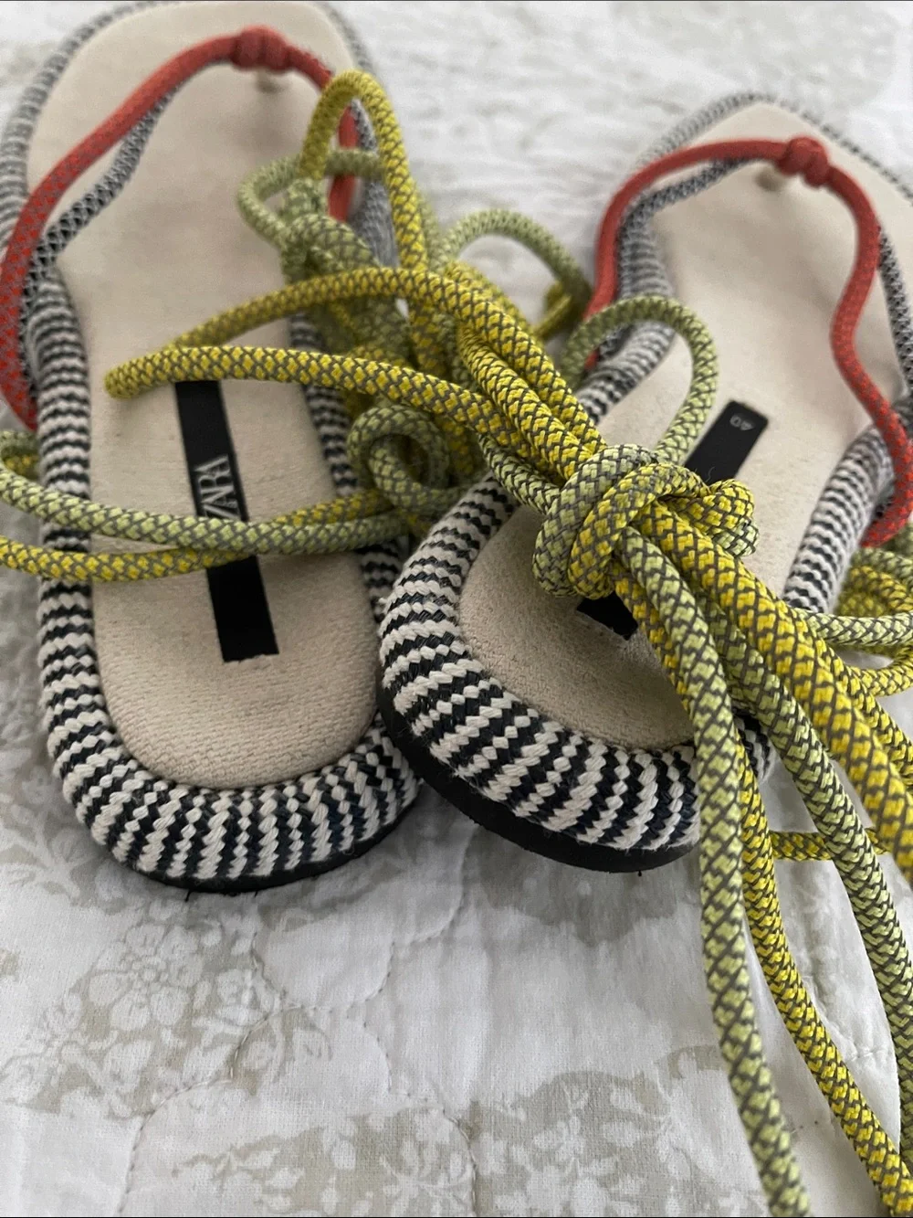 Zara Rope Sandals - Picture 7 of 9